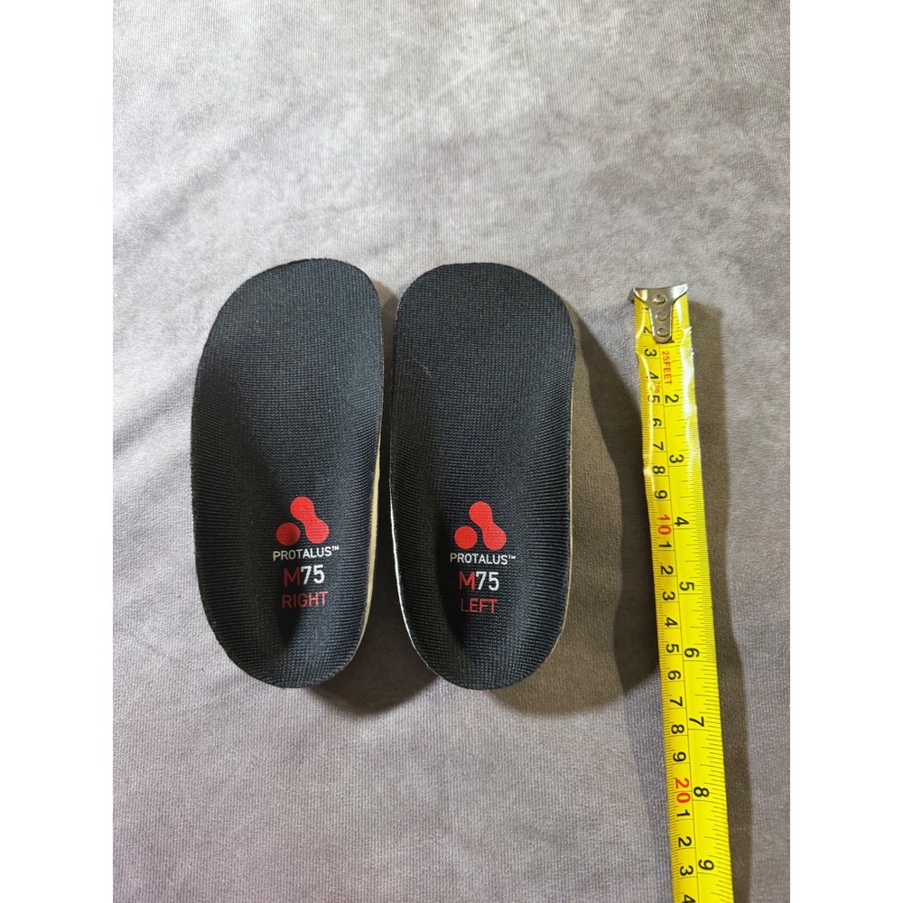 Protalus M75 Orthotic Insoles Black Red 3/4 Length Mens 8-8.5 Womens 9.5-10